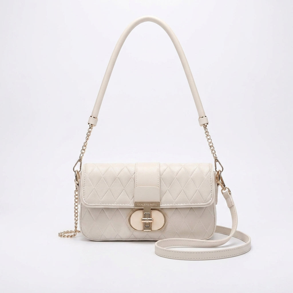 Coaliea & Kaefli Blanche Quilted Baguette