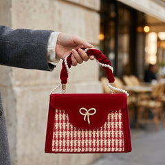 Red Houndstooth