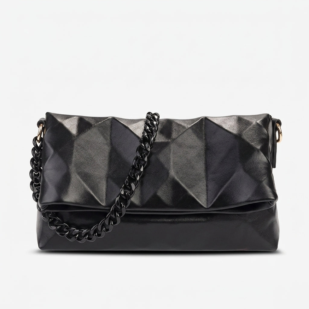 C&K Prisme Pleated Clutch
